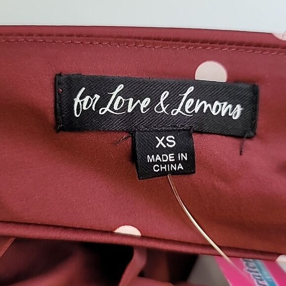 For Love & Lemons Cascade Mini Dress Rose - Picture 5 of 6